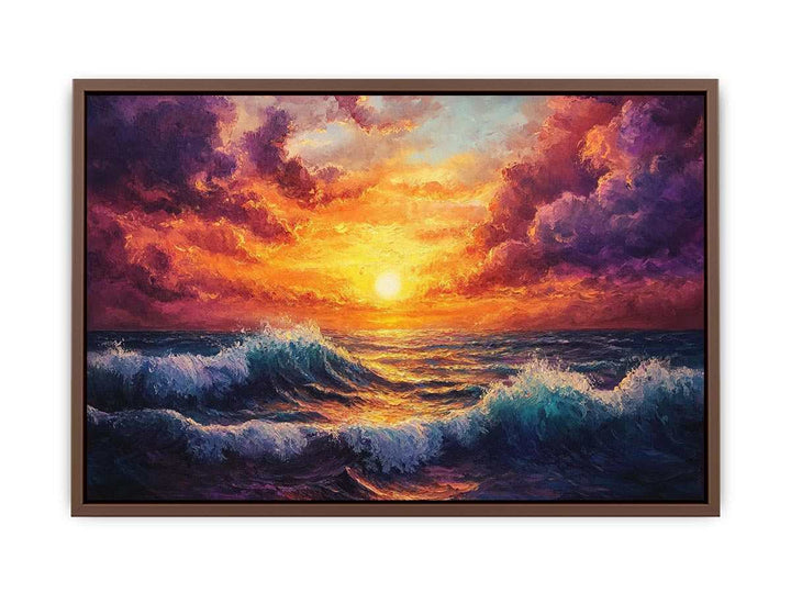 Sunset Canvas Painting 