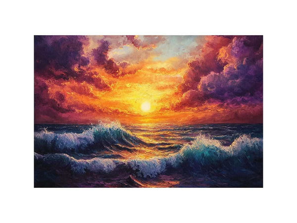 Sunset Oil Painting