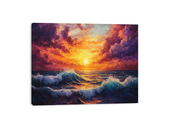 Sunset Canvas Painting 