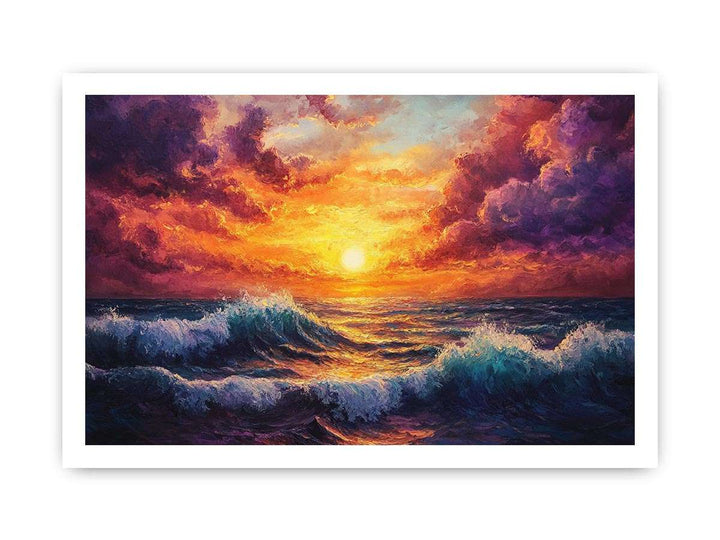 Sunset Canvas Painting 