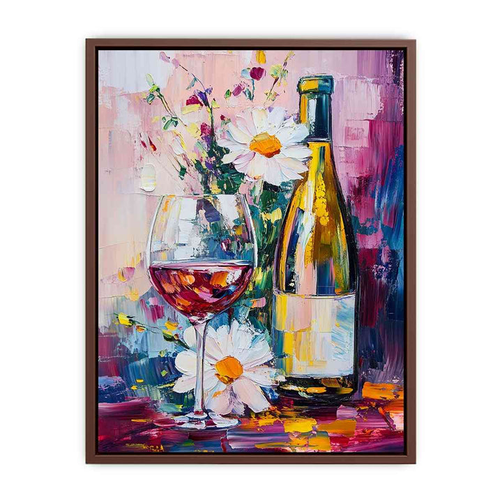 Champagne Canvas Painting 