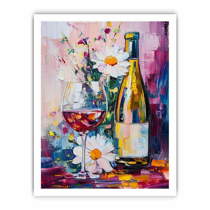 Champagne Canvas Painting 