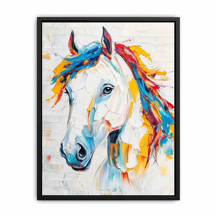 Equestrian Horse Canvas Painting 