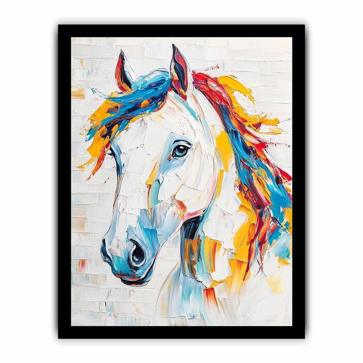 Equestrian Horse Canvas Painting 