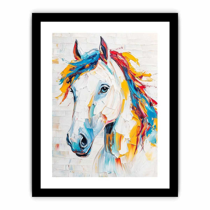 Equestrian Horse Canvas Painting 