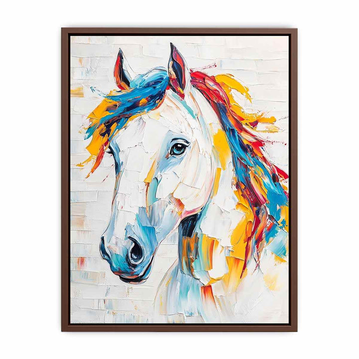 Equestrian Horse Canvas Painting 