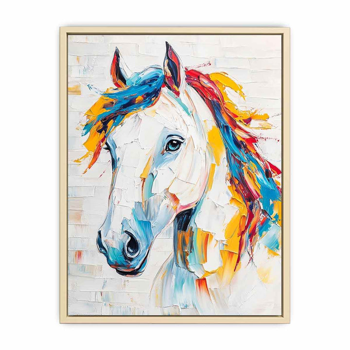 Equestrian Horse Canvas Painting 