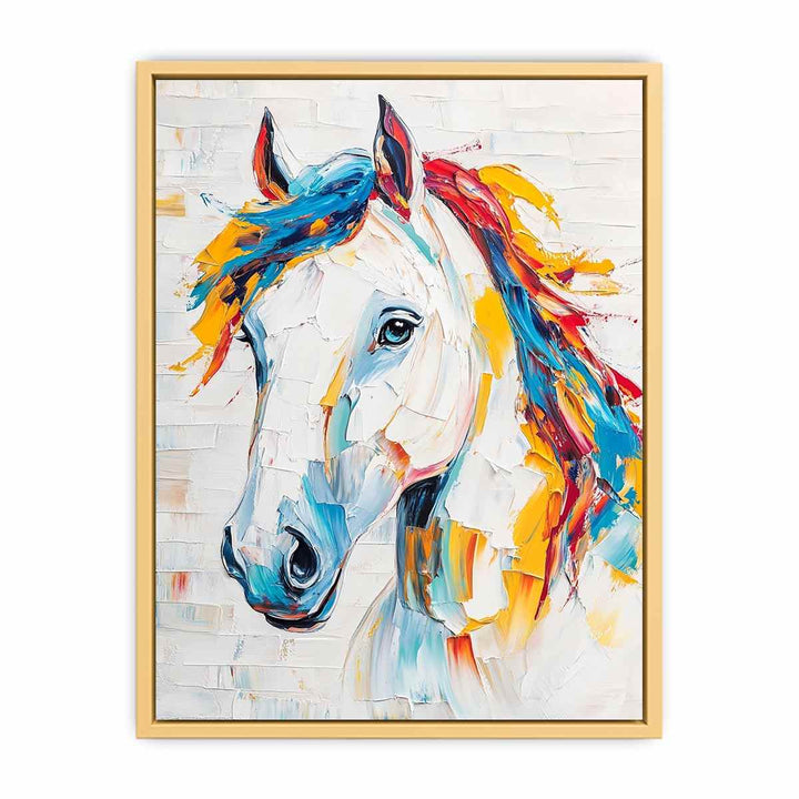 Equestrian Horse Canvas Painting 