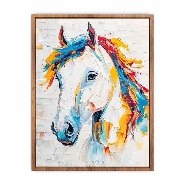 Equestrian Horse Canvas Painting 