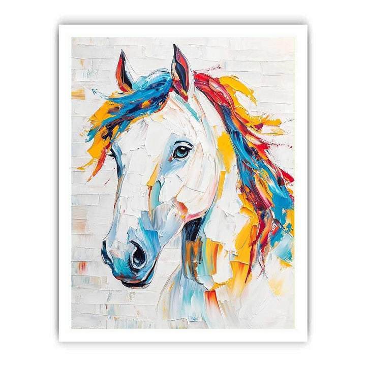 Equestrian Horse Canvas Painting 