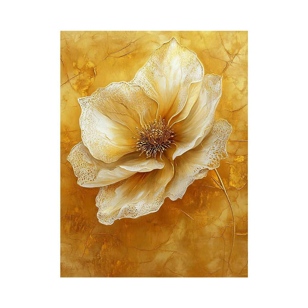 Gold Flower Oil Painting