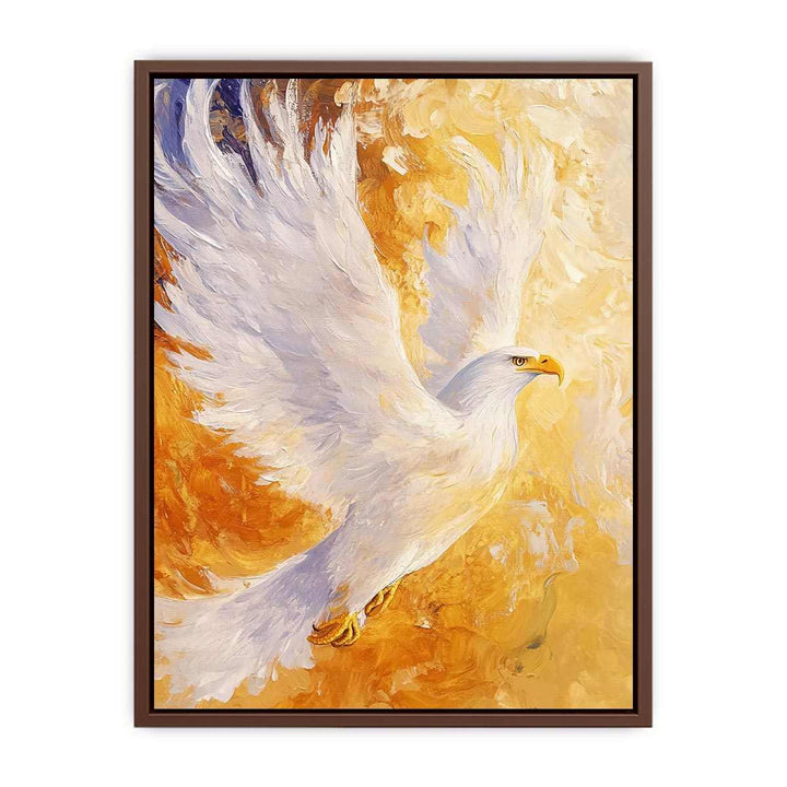 Eagle In Flight Canvas Painting 