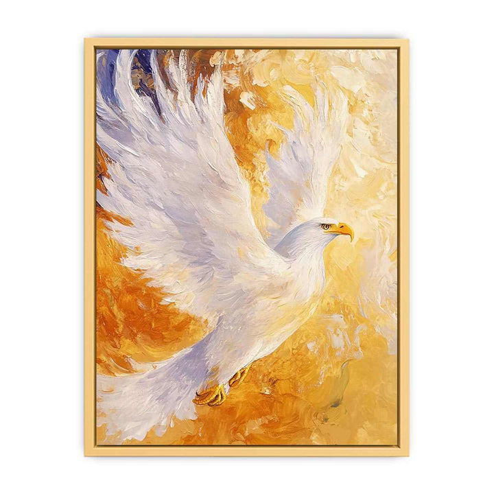 Eagle In Flight Canvas Painting 