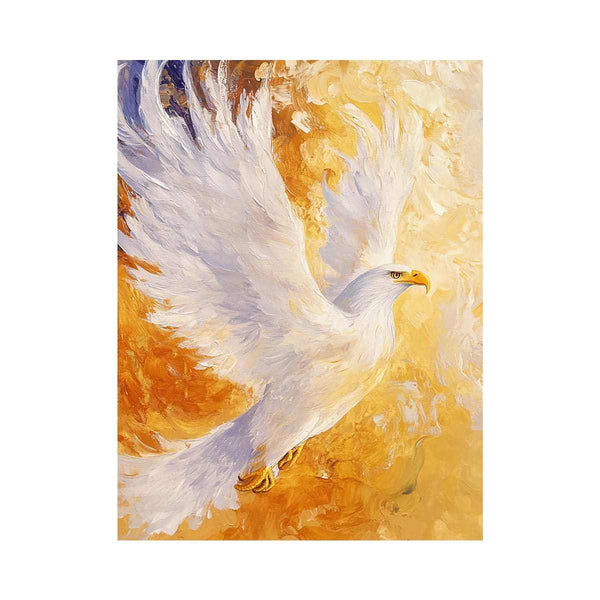 Eagle In Flight Oil Painting