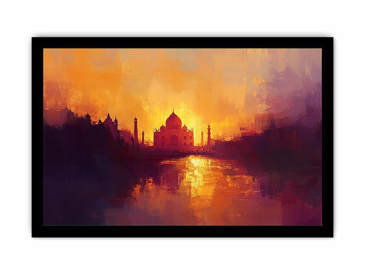 Taj Mahal Canvas Painting 