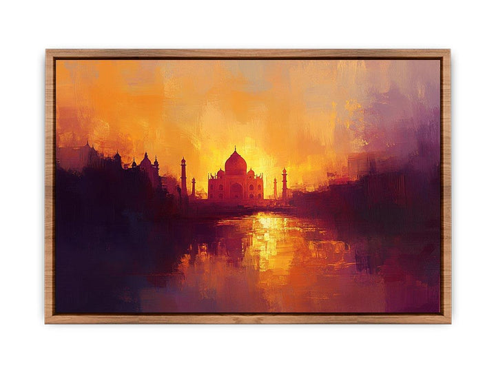 Taj Mahal Canvas Painting 