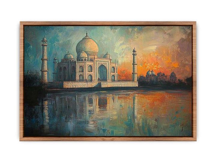 Taj Mahal Canvas Painting 