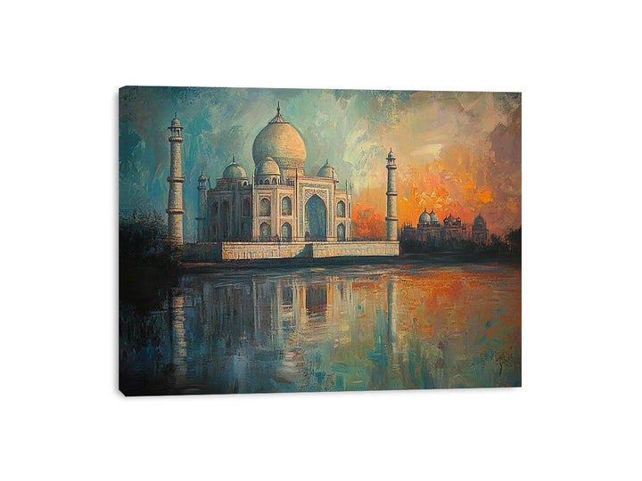 Taj Mahal Canvas Painting 