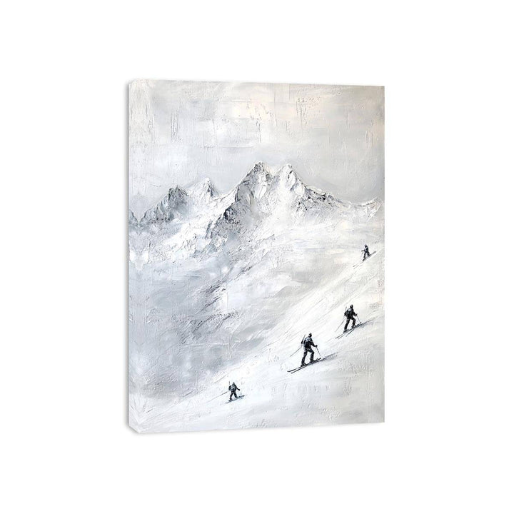 Skiing Canvas Painting 