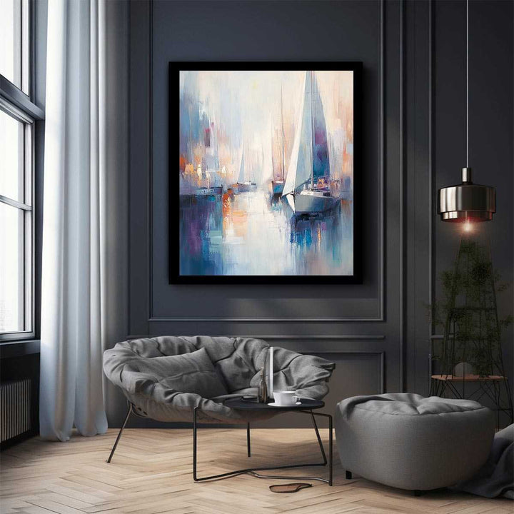 Yacht Canvas Painting 