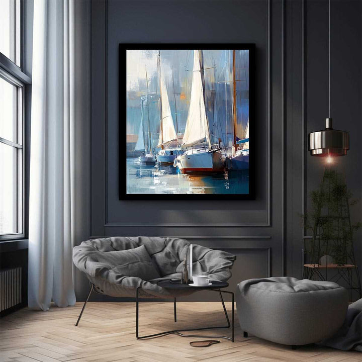 Yachts Canvas Painting 