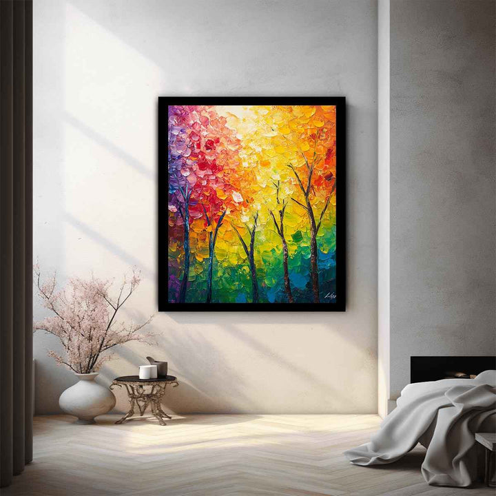 Abstract Trees Painting 