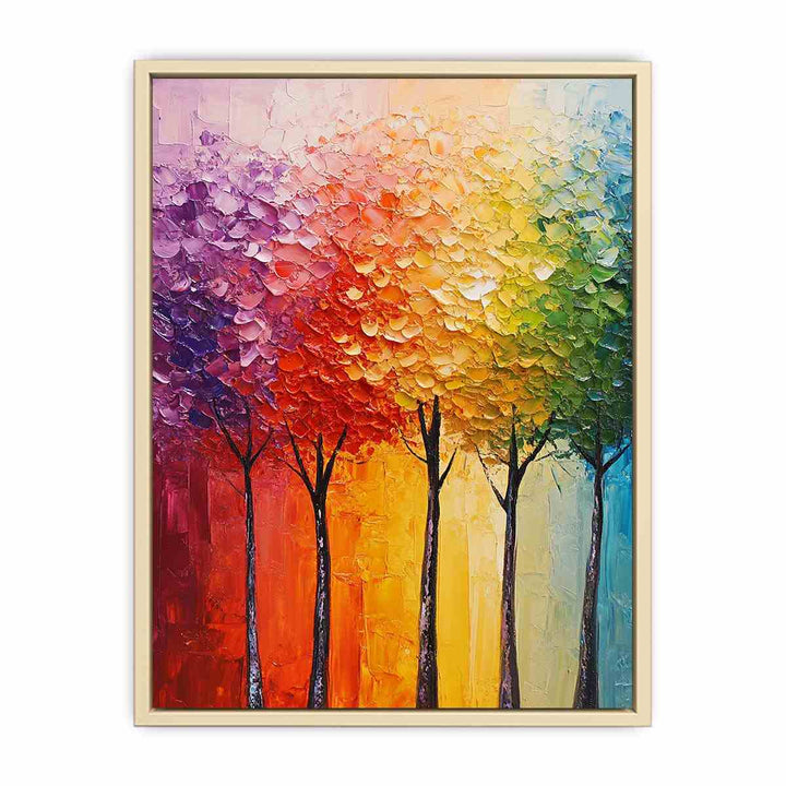 Abstract Trees Painting 