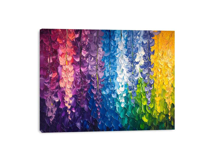 Abstract Leaves Canvas Painting 