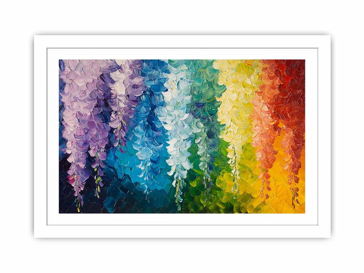 Abstract Leaves Canvas Painting 