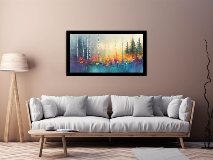 Birch Trees Canvas Painting 