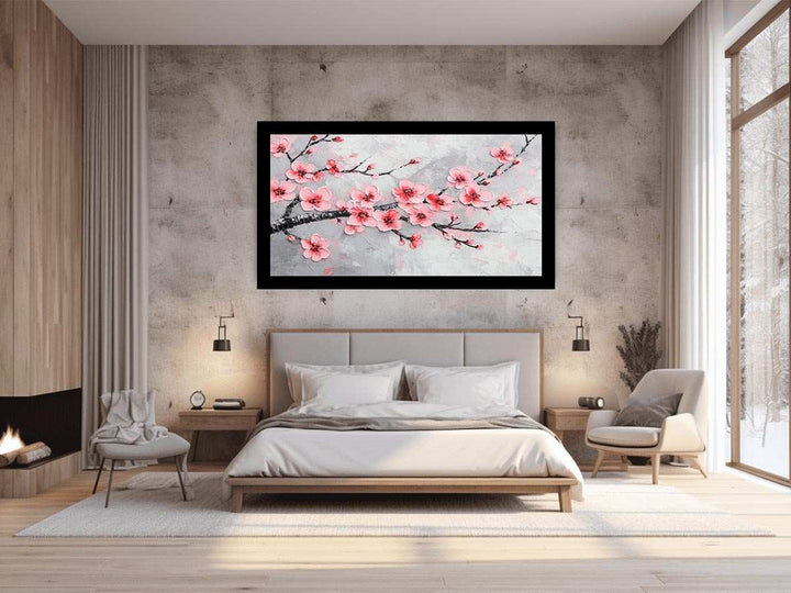 Pink Blossom Painting 