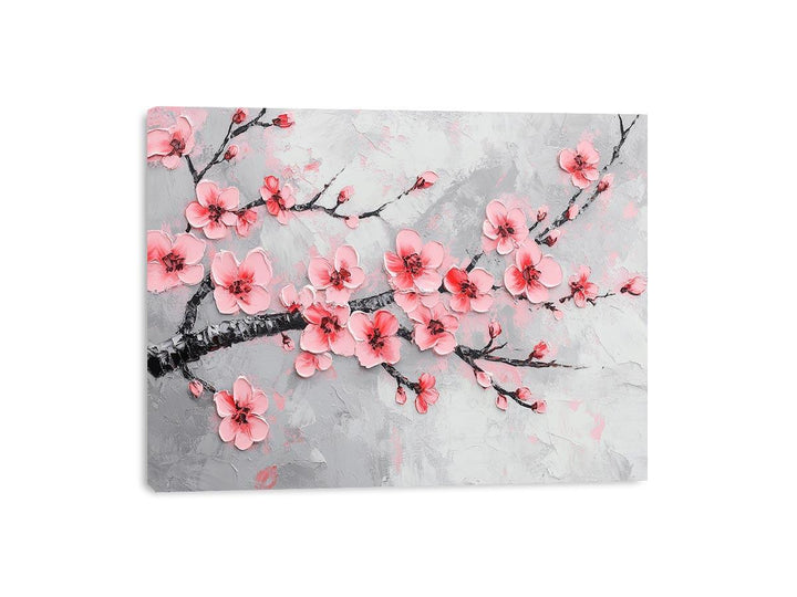 Pink Blossom Canvas Painting 