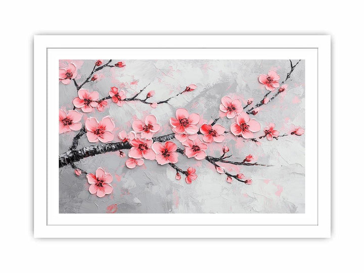 Pink Blossom Canvas Painting 