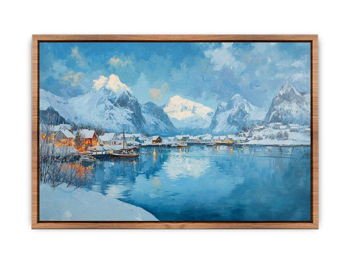 Winter Island Canvas Painting 