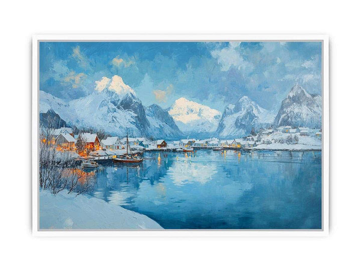 Winter Island Canvas Painting 