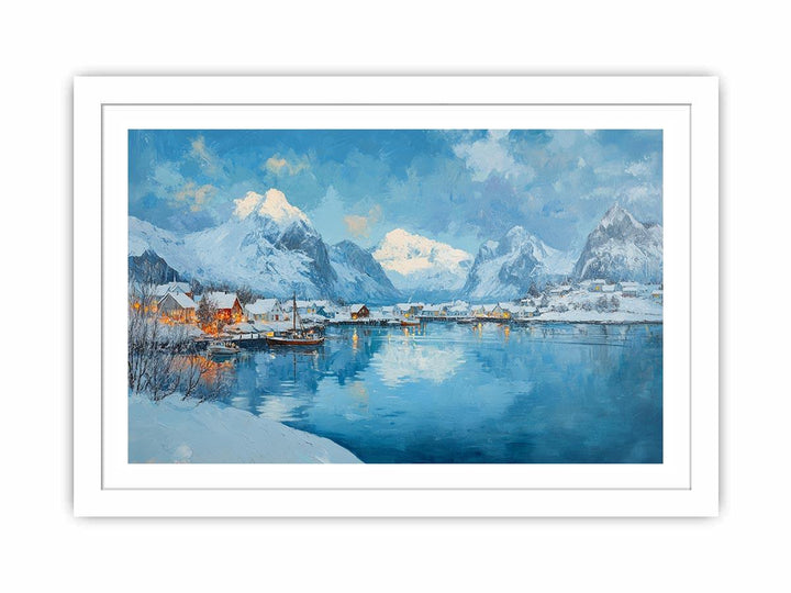 Winter Island Canvas Painting 