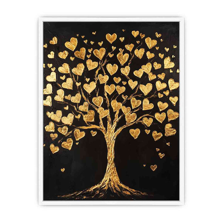 Gold Tree Canvas Painting 