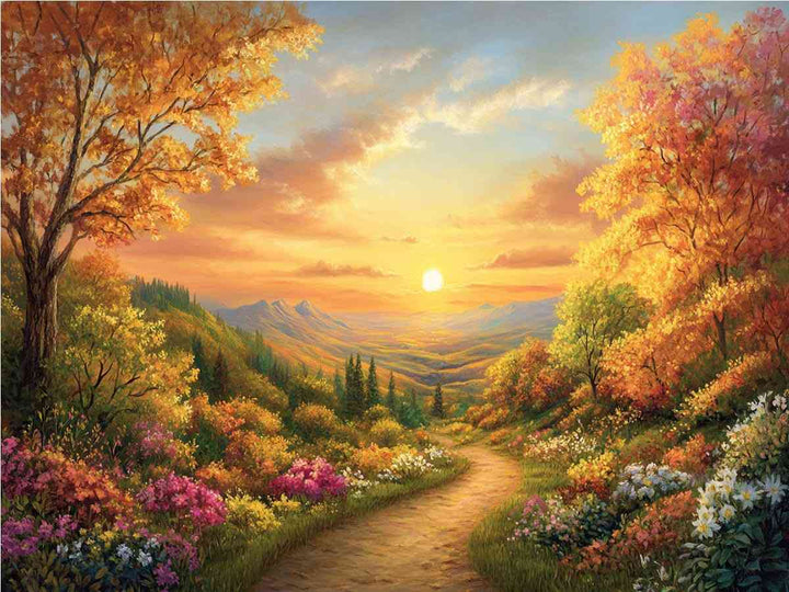 Autumn Landscape Canvas Painting 