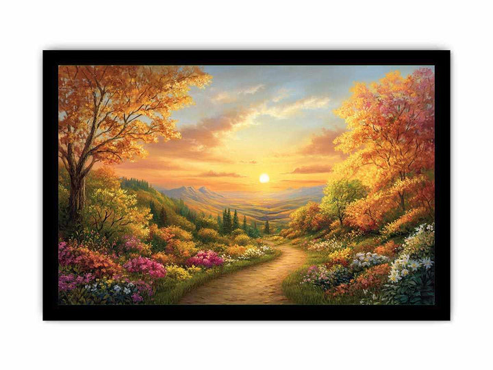 Autumn Landscape Canvas Painting 