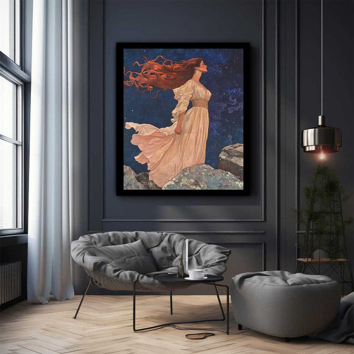 Wind Stand Canvas Painting 