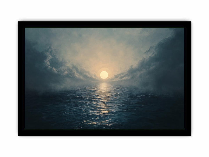 Sea Sunrise Canvas Painting 