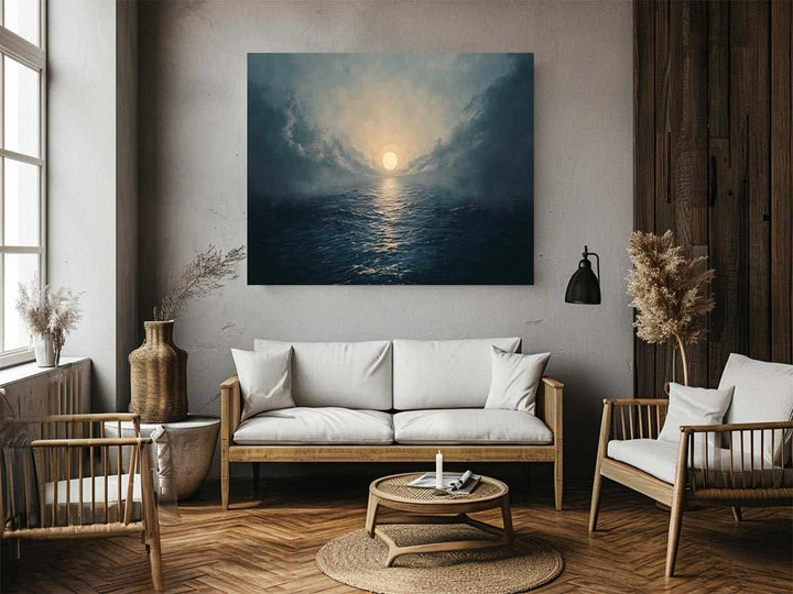 Sea Sunrise Painting 