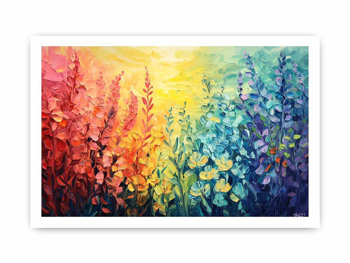 Wild Flowers Canvas Painting 