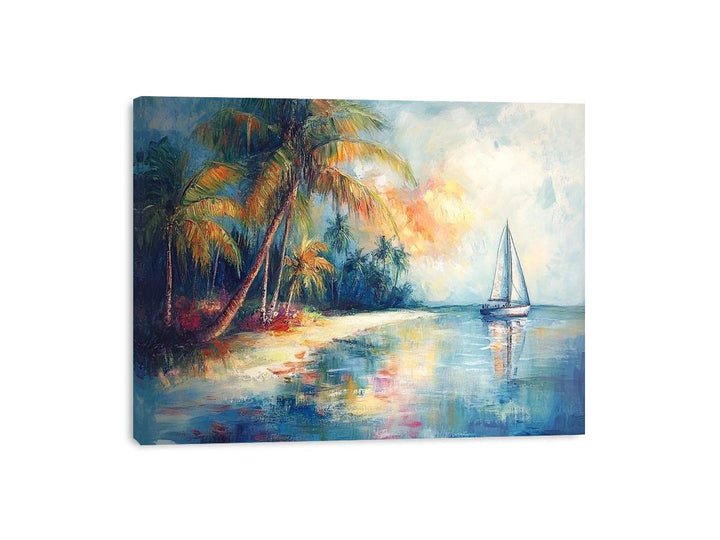 Coastal Ride Canvas Painting 