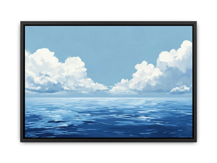 Cloudy Sea Canvas Painting 