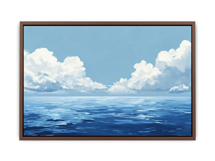 Cloudy Sea Canvas Painting 