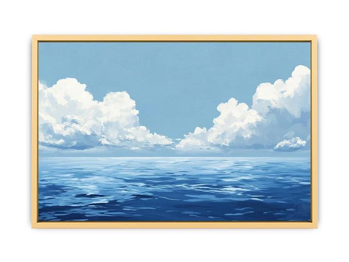 Cloudy Sea Canvas Painting 