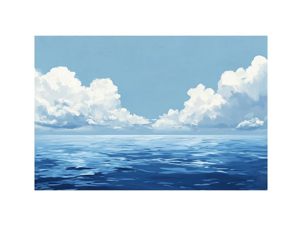 Cloudy Sea Oil Painting