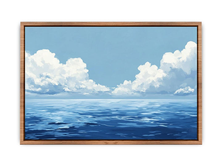 Cloudy Sea Canvas Painting 