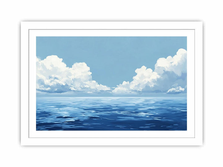 Cloudy Sea Canvas Painting 